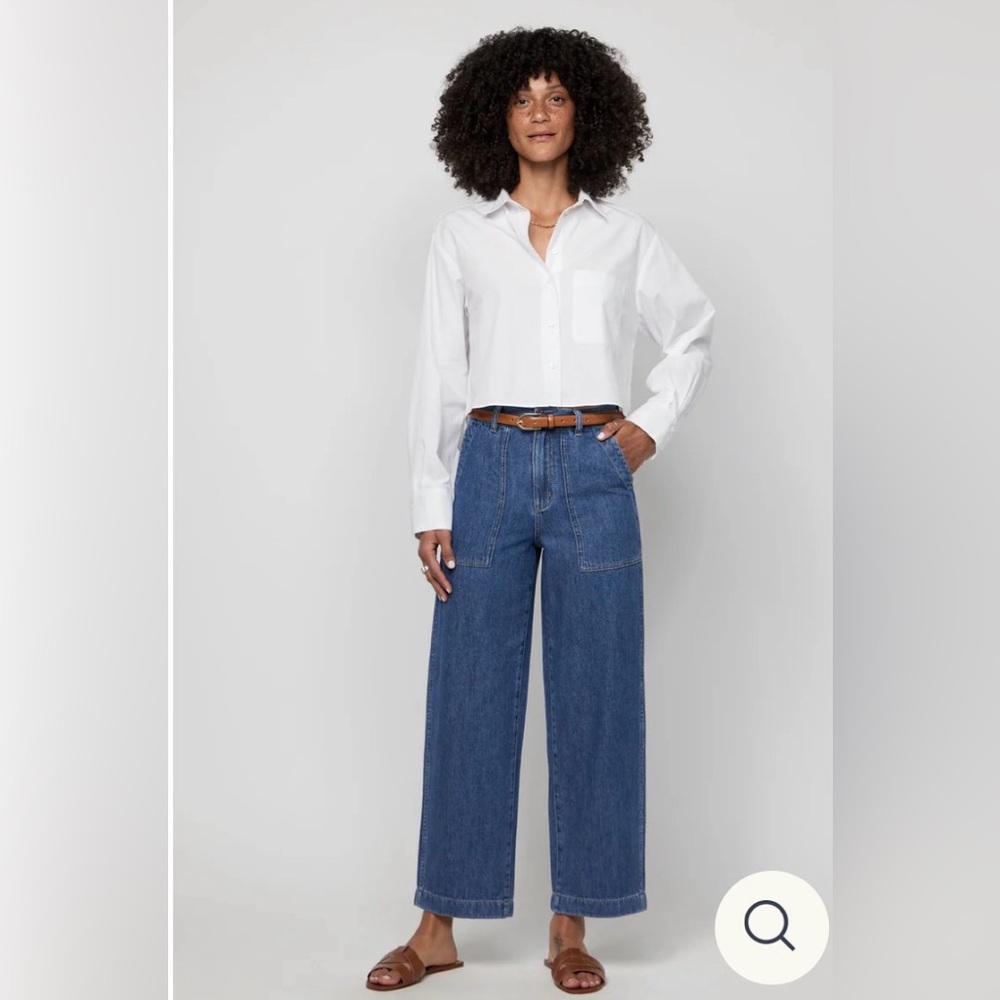 Oliver Logan High Rise Wide Leg Jeans Size 6 /28 Medium Wash